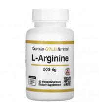 L-Аргинин California Gold Nutrition L-Arginine 500mg 60caps